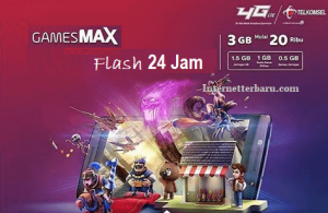 cara mengubah kuota gamesmax menjadi flash 24 jam