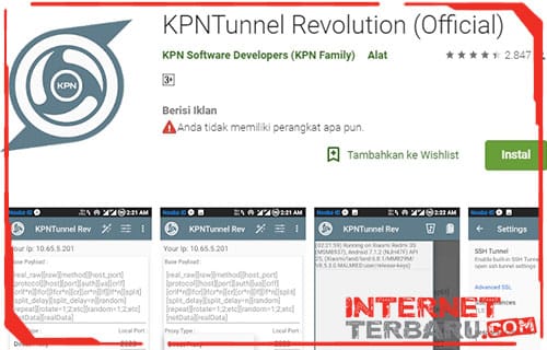 Download KPN Tunnel Rev Support SSL dan Cara Settingnya